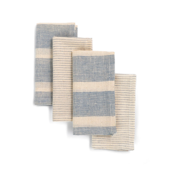 Striped Organic Cotton Napkin Set