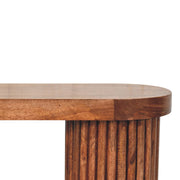 Fluted Mango Wood Coffee Table