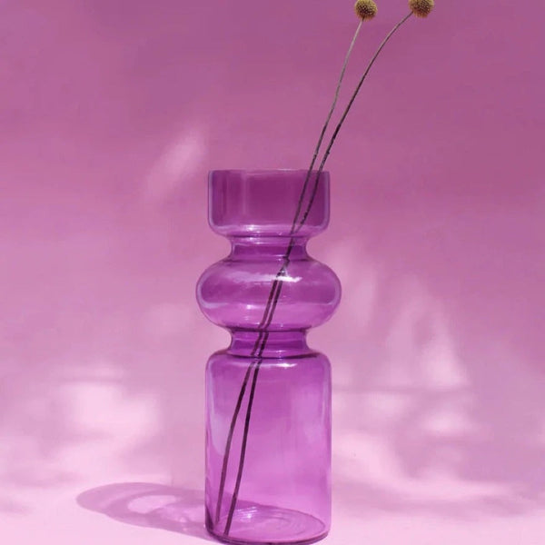 Frosted Glass Sculptural Vase