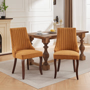 Channel-Tufted Ochre Upholstered Dining Chairs — additional product view 14