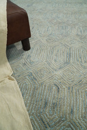 Hand-Tufted Wool Geometric Area Rug