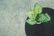 Hand-Tufted Wool Geometric Area Rug