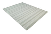 Striped Hand-Tufted Wool Area Rug