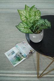 Hand-Tufted Wool Stripe Area Rug
