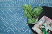 Hand-Tufted Wool Geometric Area Rug