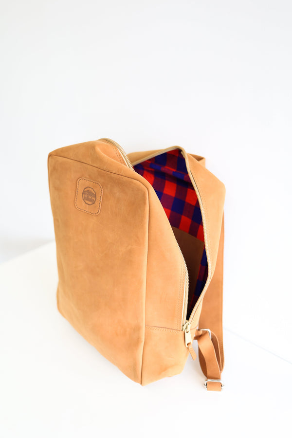 Full-Grain Leather Professional Backpack