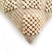 Knotted Loop Woven Throw Pillow Cover