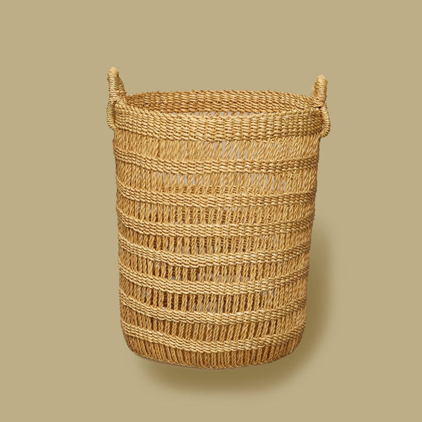 Open Weave Elephant Grass Basket