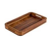 Acacia Wood Handled Serving Tray