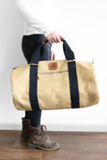 Ripstop Leather-Trim Weekender Duffel