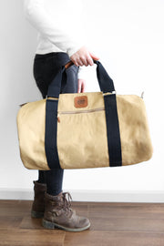 Ripstop Leather-Trim Weekender Duffel