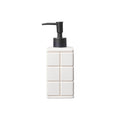 White Subway Tile Ceramic Soap Dispenser