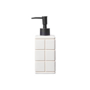 White Subway Tile Ceramic Soap Dispenser