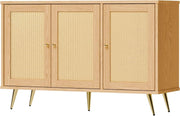 Rattan Door Natural Finish Buffet Pair – buffet (view 9) | Roost & Roam