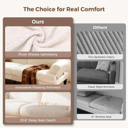 Sherpa Convertible Futon Sofa Bed