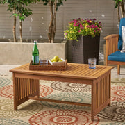 Slatted Acacia Outdoor Coffee Table — alternate view or variant option