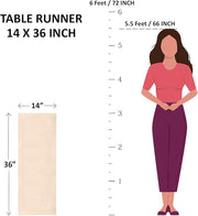 Caramel Linen Table Runner