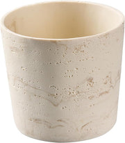 Travertine-Texture Resin Planter Pot