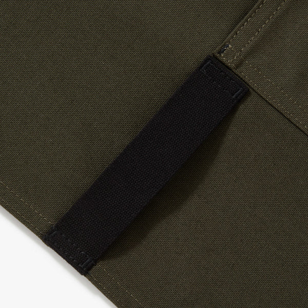 Olive Canvas Full-Coverage Apron