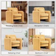 Oversized Boucle-Texture Accent Chair – chair (view 6) | Roost & Roam