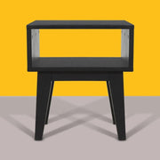 Open-Shelf Acacia Wood Nightstand