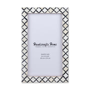 Bone Inlay Moroccan Pattern Picture Frame