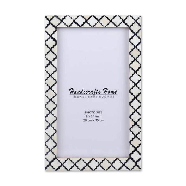 Bone Inlay Moroccan Pattern Picture Frame