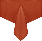 Burnt Orange Polyester Rectangle Tablecloth