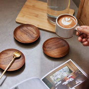 Reclaimed Teak Round Coaster Set