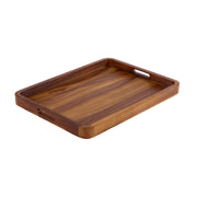 Acacia Wood Handled Serving Tray