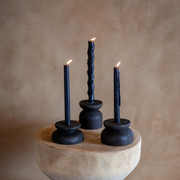 Hand-Turned Pine Taper Candleholder