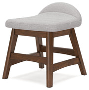 Mid-Century Upholstered Desk Stool