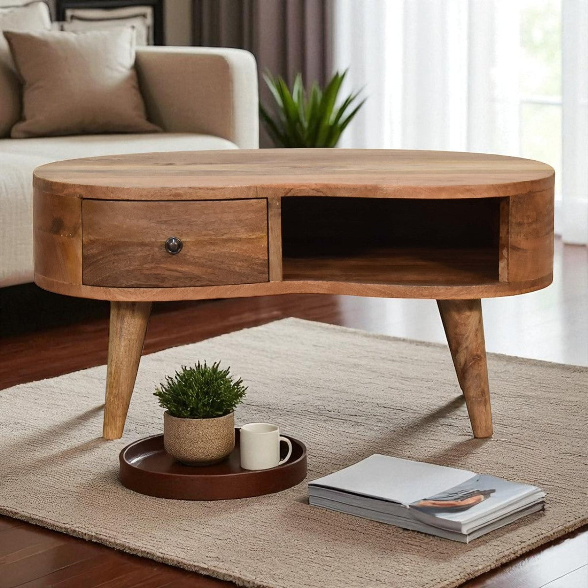 The table that softens the whole room