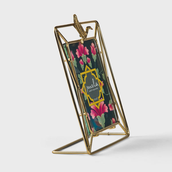 Gold Wire Crane Photo Frame