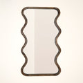 Wavy Mango Wood Full-Length Mirror