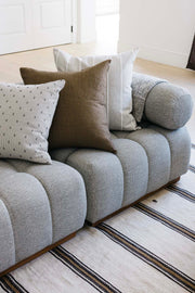 Jolie Textured Slub Stripe Pillow, 3 Sizes