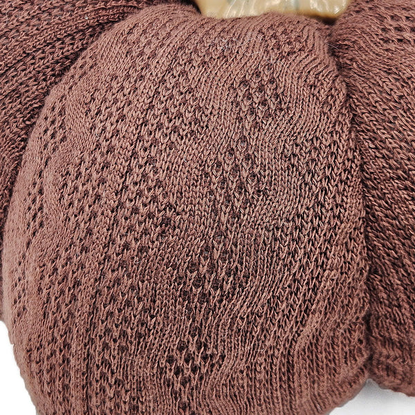 Cable-Knit Fabric Pumpkin Decor Set