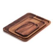Acacia Wood Serving Plate Set