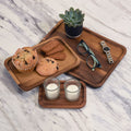 Acacia Wood Serving Plate Set