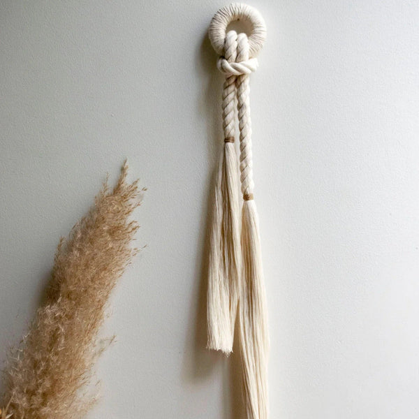 Knotted Cotton Rope Wall Hanging