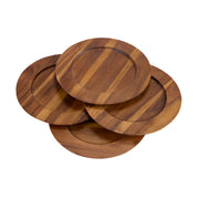 Acacia Wood Charger Plate Set