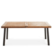 Acacia and Woven Wicker Outdoor Dining Set — additional product view 16