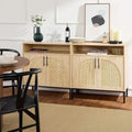 Arched Rattan Panel Buffet Cabinet – buffet (view 2) | Roost & Roam