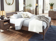 Dark Walnut Queen Platform Bed Frame