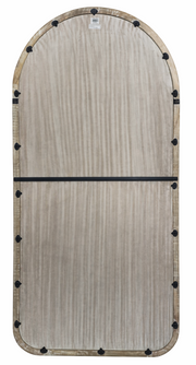 Arched Mango Wood Full-Length Mirror
