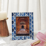 Blue Bone Inlay Hive Photo Frame