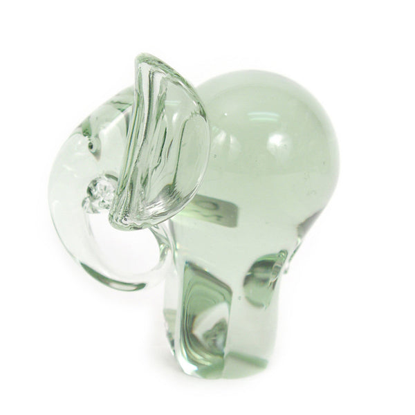 Recycled Glass Elephant Figurine