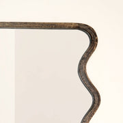 Wavy Mango Wood Full-Length Mirror