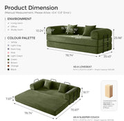 Corduroy Convertible Sofa Bed