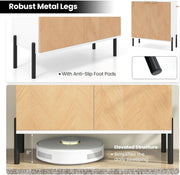 Chevron-Panel Two-Door Storage Cabinet (view 7) | Roost & Roam
